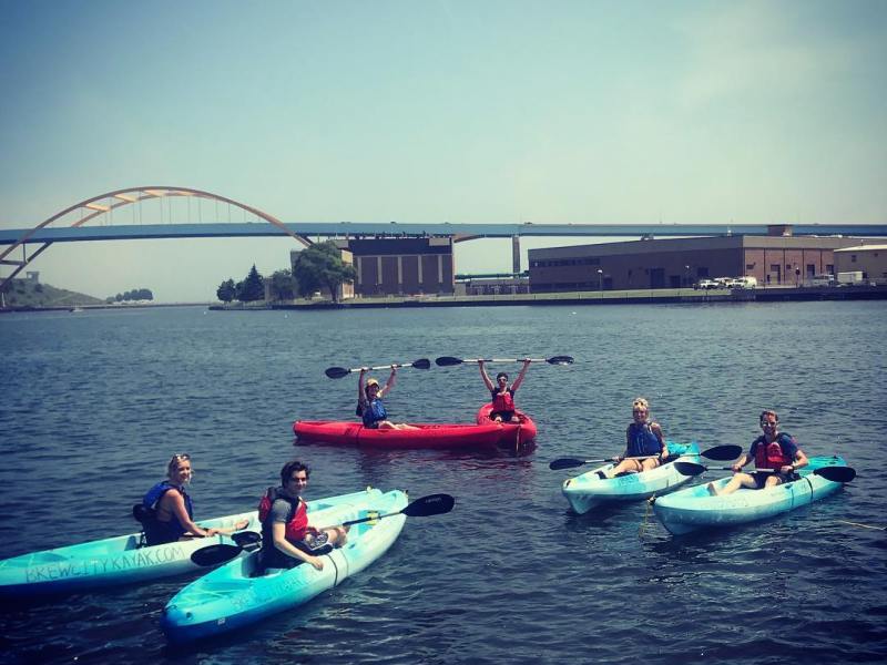 Milwaukee Kayak Tour on the Milwaukee River kayaking
